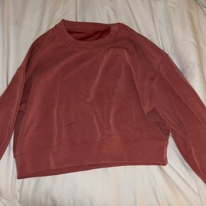 Dark pink lululemon workout coverup